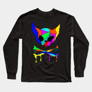 Cats skull Long Sleeve T-Shirt